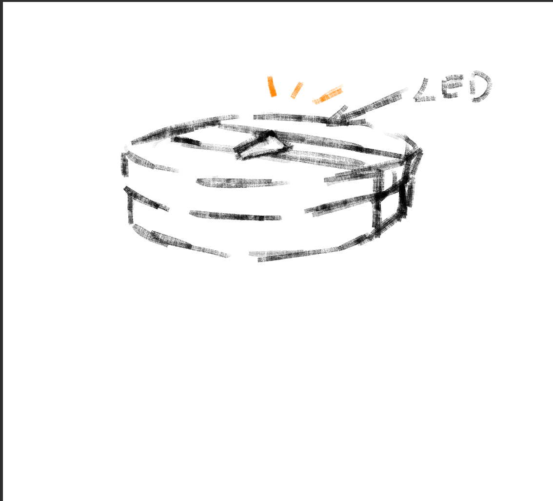 Sketch for interactive circuit based on opening a makeup container